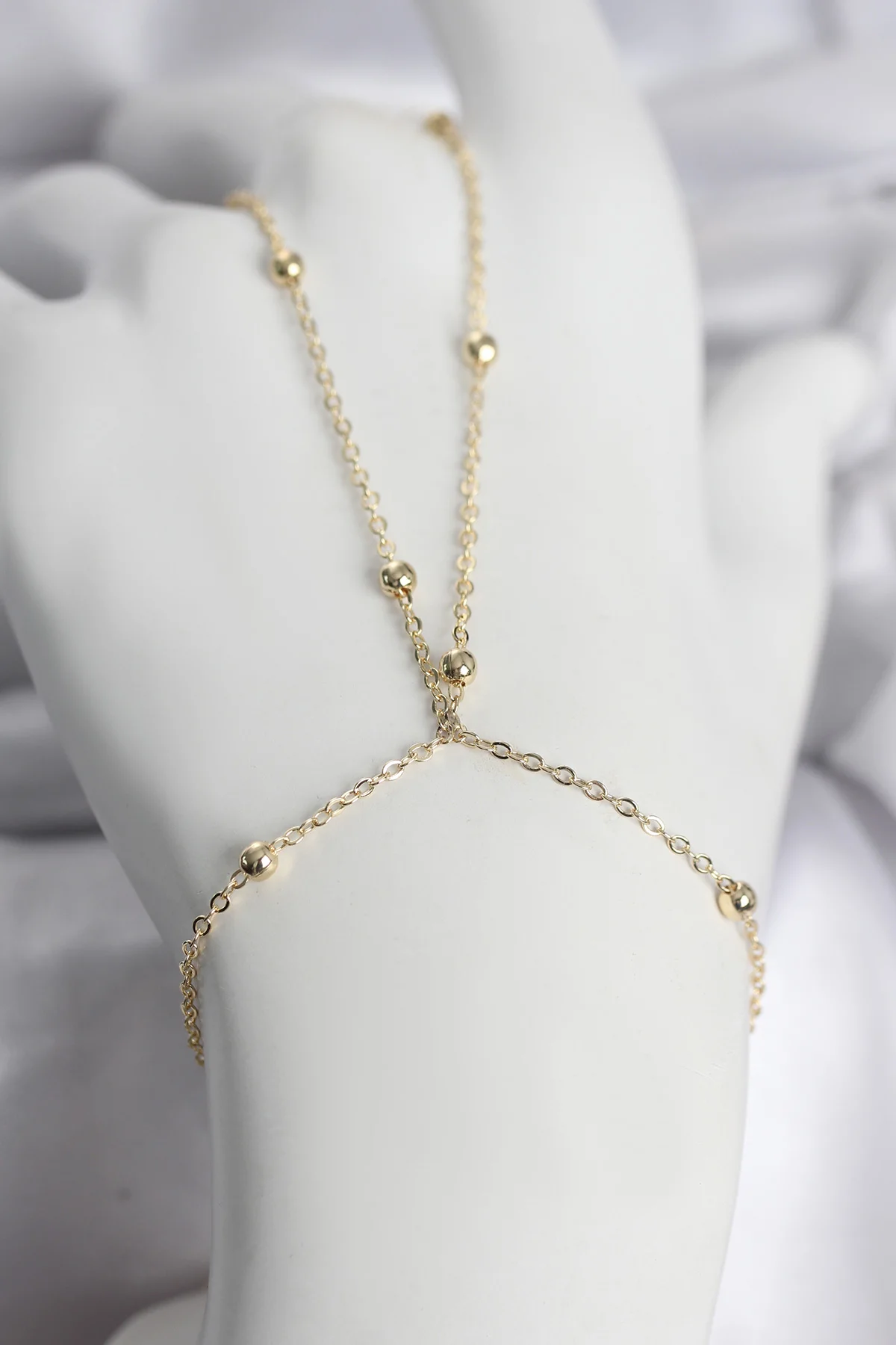 Tegan 316L Çelik Gold Renk Top Zincirli Kadın Şahmeran TG27SN742
