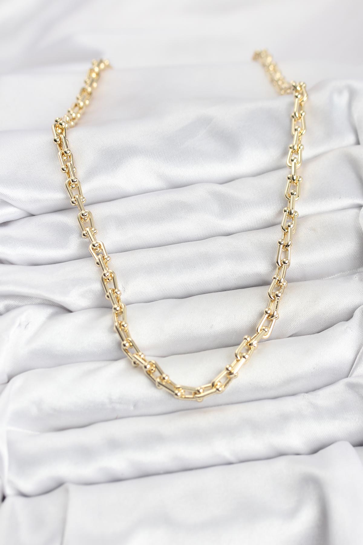 Tegan Gold Renk Pirinç Tifani Model Kadın Kolye TG27BKO11153