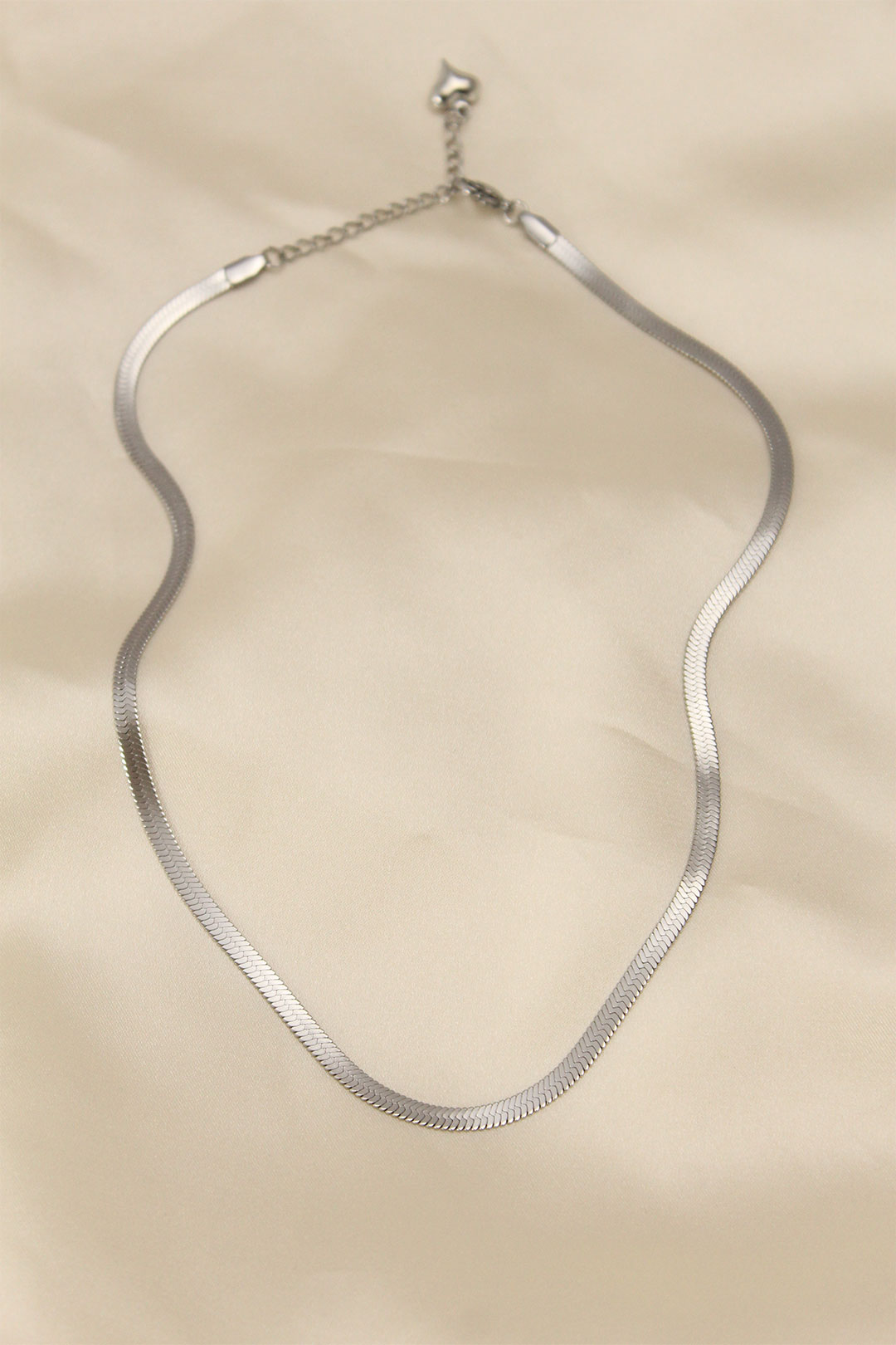 Tegan 316L Çelik Silver Renk 45 cm İtalyan Zincir Model Kadın Kolye TG27BKO5903
