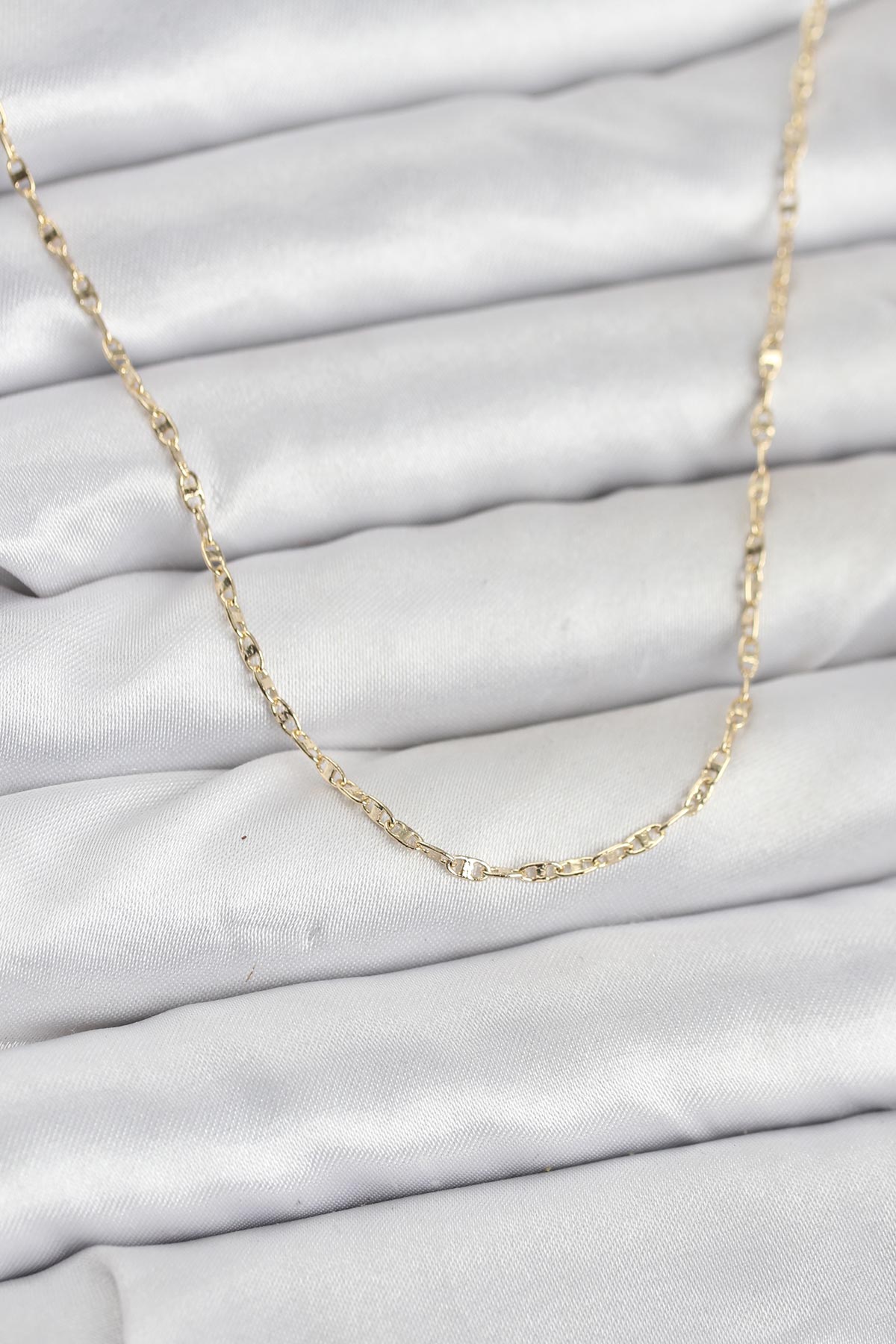 Tegan CM 14K Gold Renk Gemici Zincir Model 60 cm Kadın Kolye TG27BKO10968
