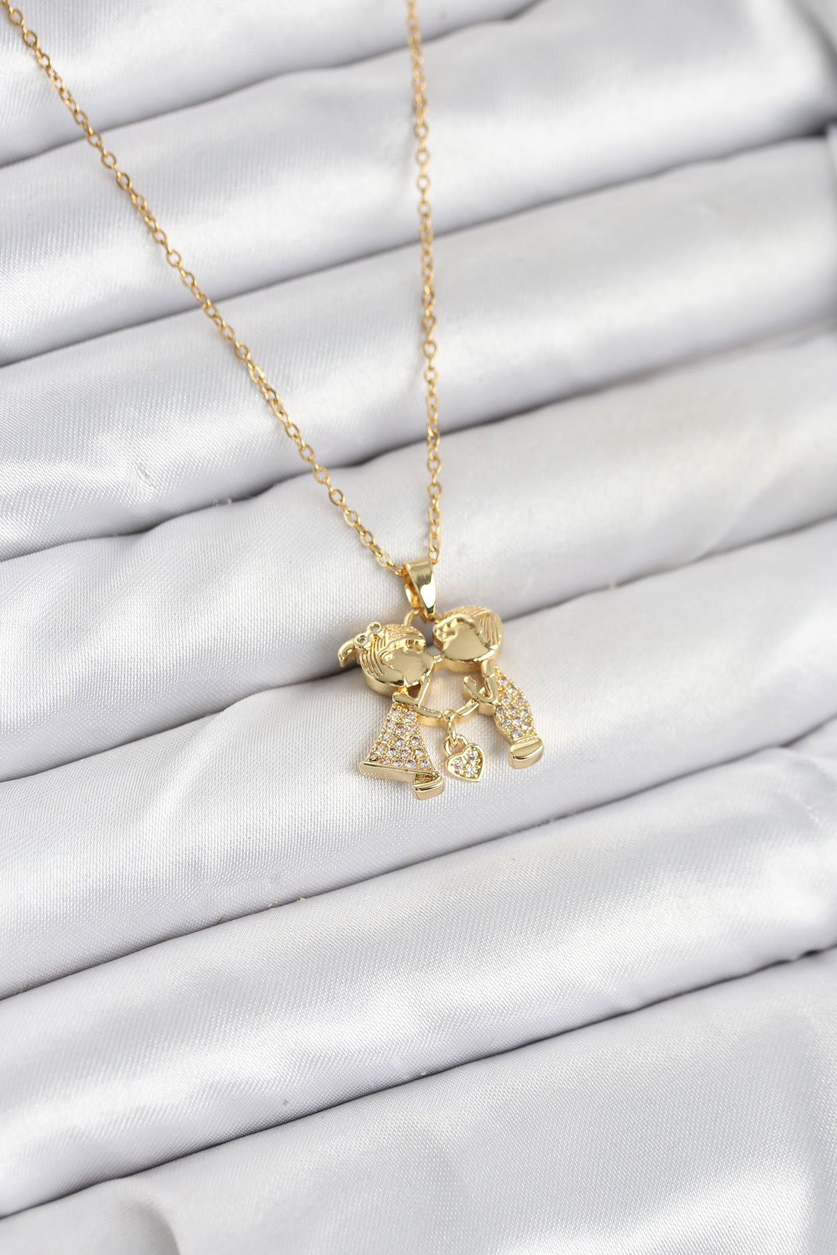 Tegan 316L Çelik Zincir Gold Renk Erkek Kız Model Kadın Kolye TG27BKO10617