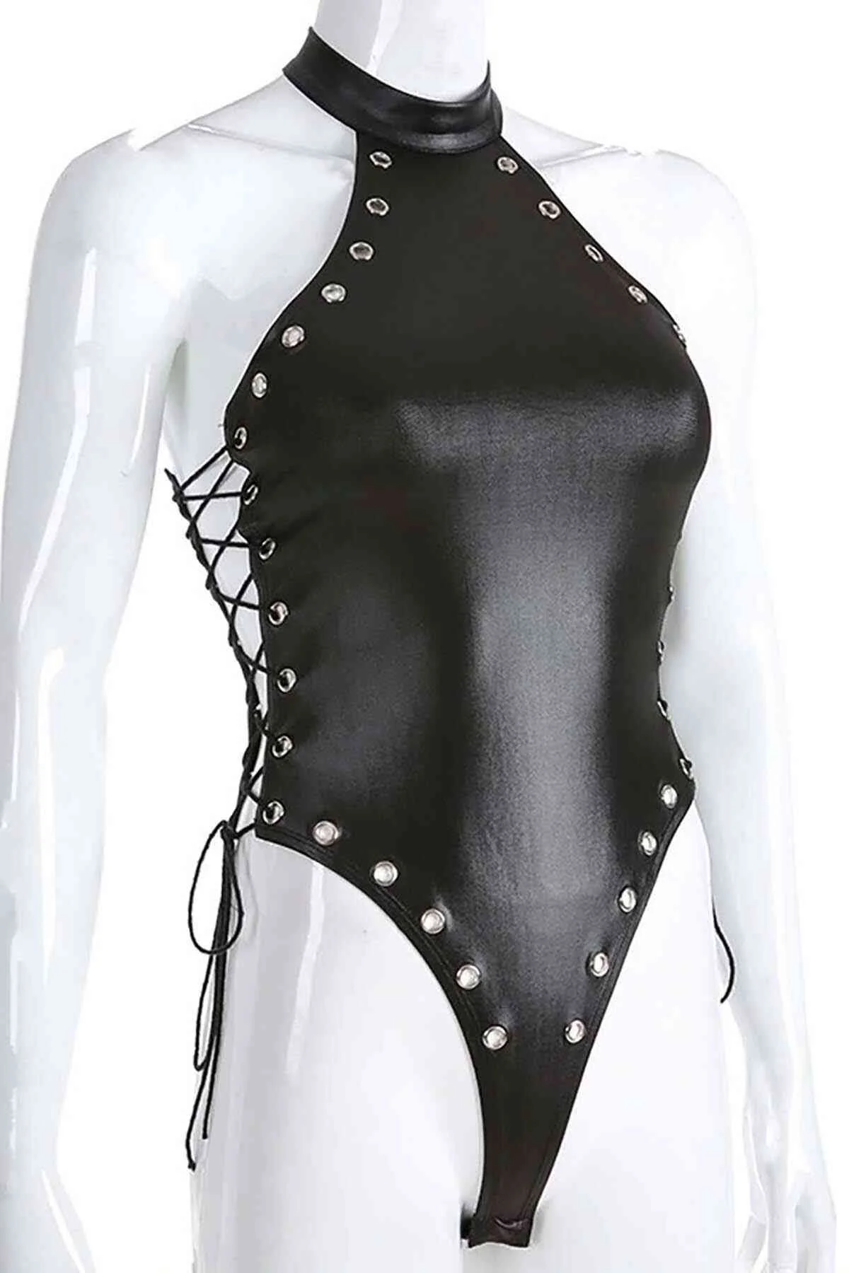 Tegan Fantezi Yanları Kuş Gözlü Yandan Bağlamalı  Seksi Babydol TG275426