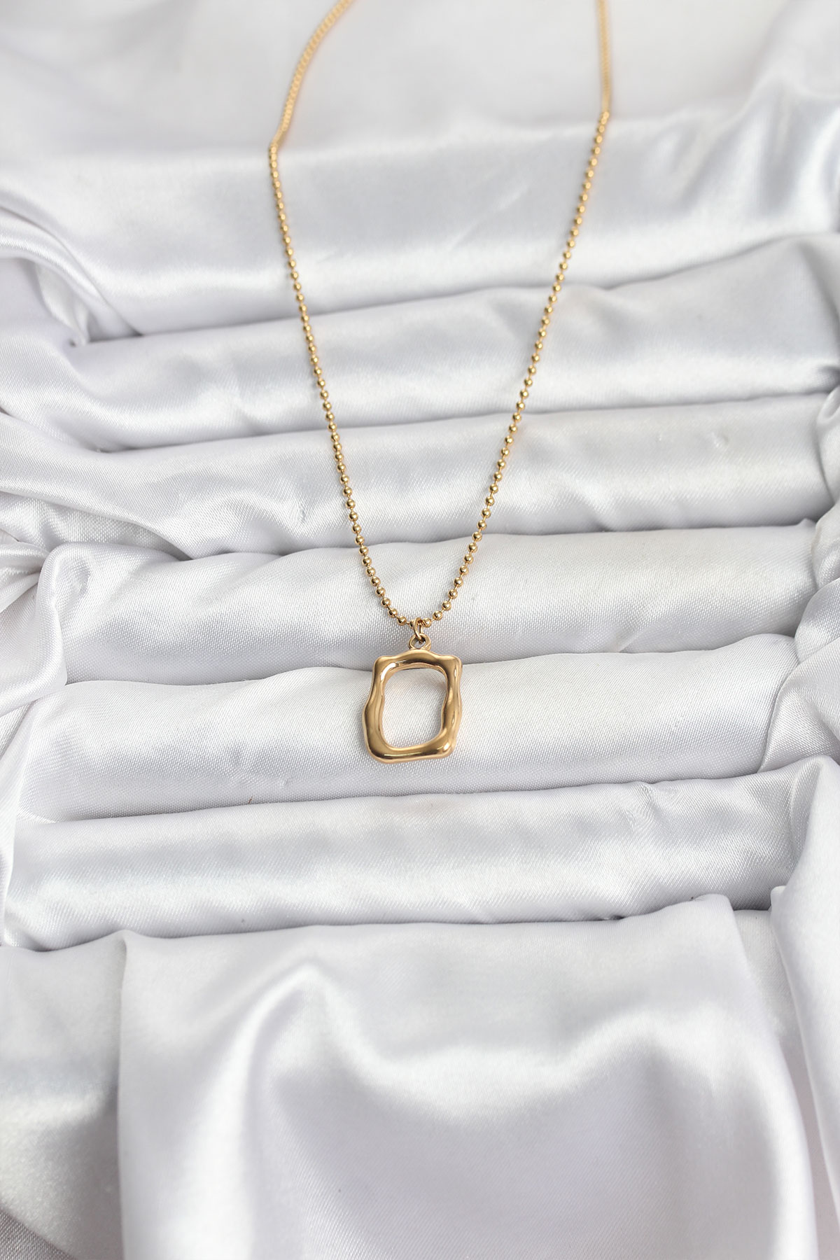 Tegan 316L Çelik Zincir Gold Renk Model Kadın Kolye TG27BKO10688