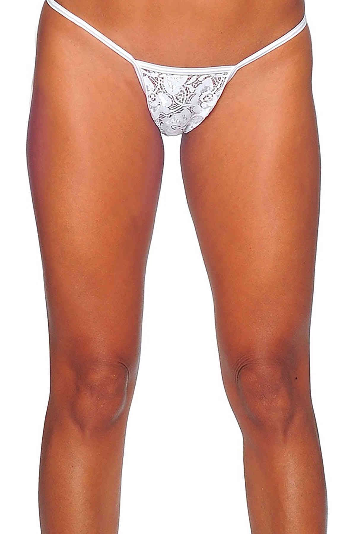 Tegan Beyaz Dantelli Tanga TM1165