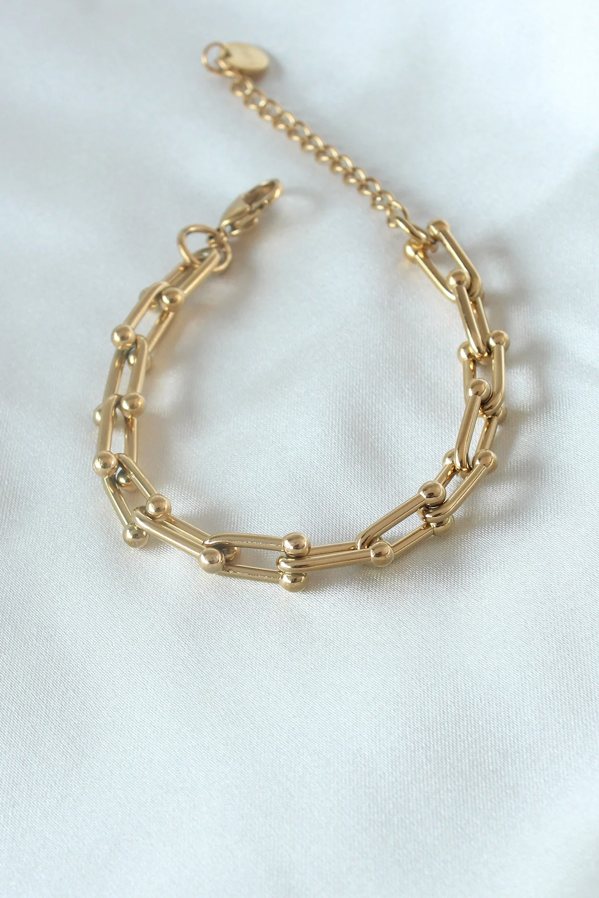 Tegan 316L Çelik Gold Renk Tifany Model Kadın Bileklik TG27BB5101