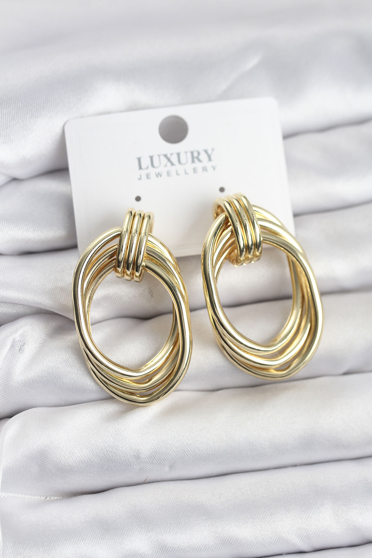 Tegan Pirinç Gold Renk Damla Model Vintage Kadın Küpe TG27BKP11628