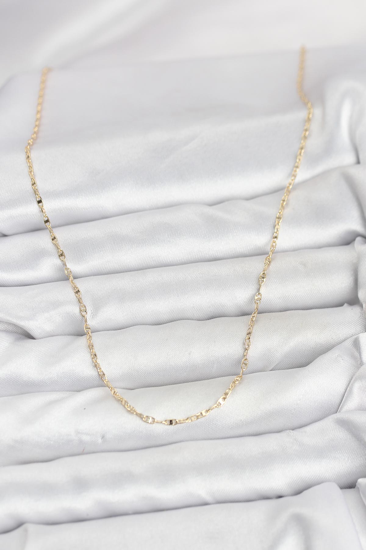 Tegan CM 14K Gold Renk Gemici Zincir Model 60 cm Kadın Kolye TG27BKO10968