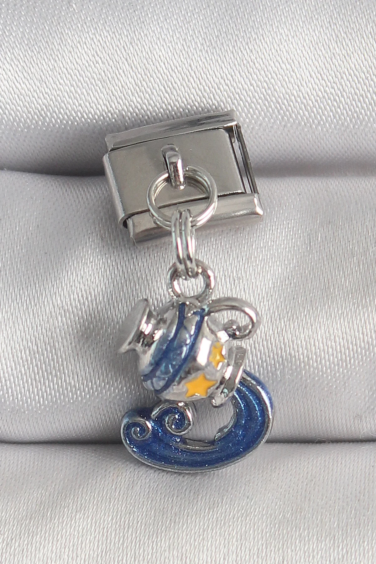 Tegan 316L Çelik Gümüş Renk Sallantı Kova Burç Model Nomination Charm TG27BC1374
