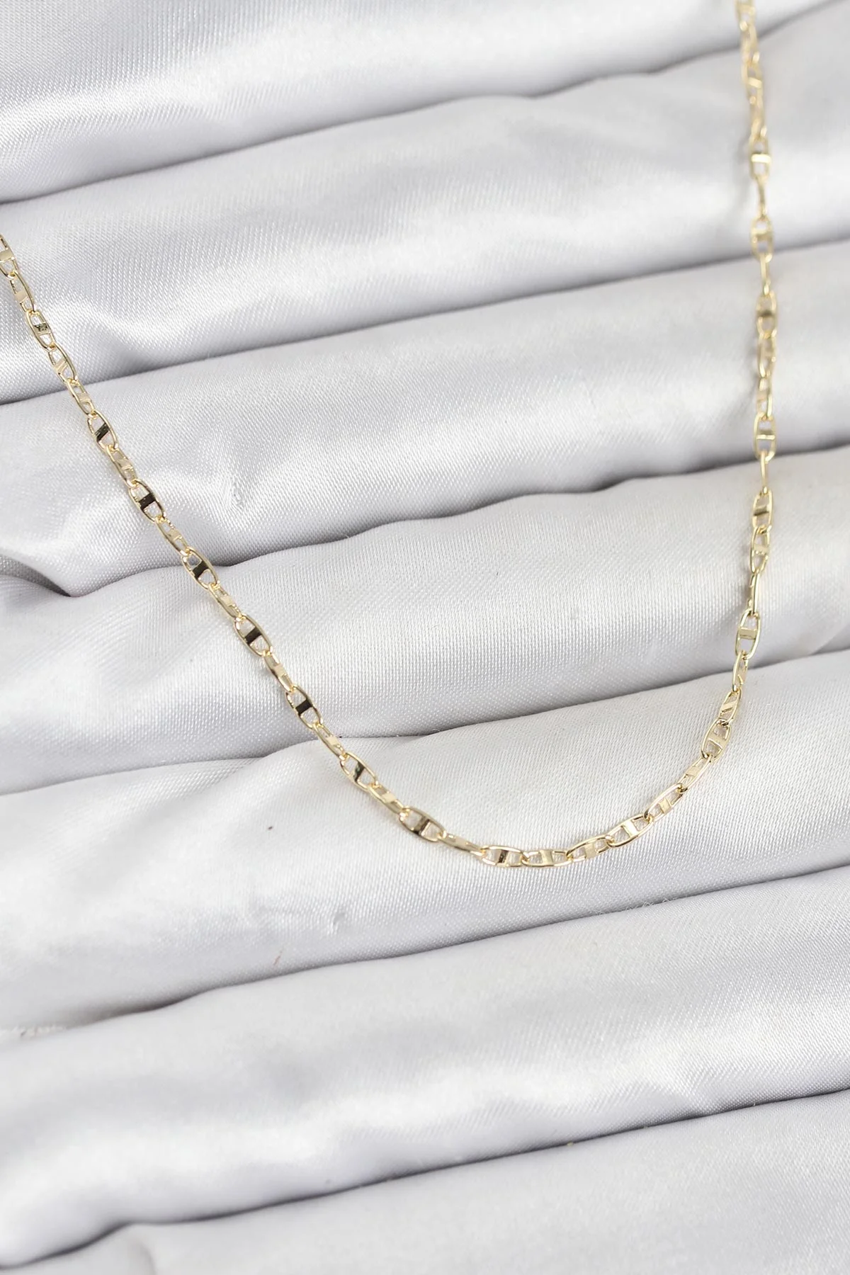 Tegan CM 14K Gold Renk Pirinç Gemi Zinciri Model Kadın Kolye TG27BKO10918
