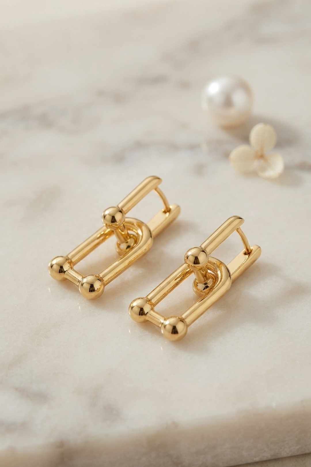 Tegan Gold Renk Pirinç Tifani Model Kadın Küpe TG27BKP11944