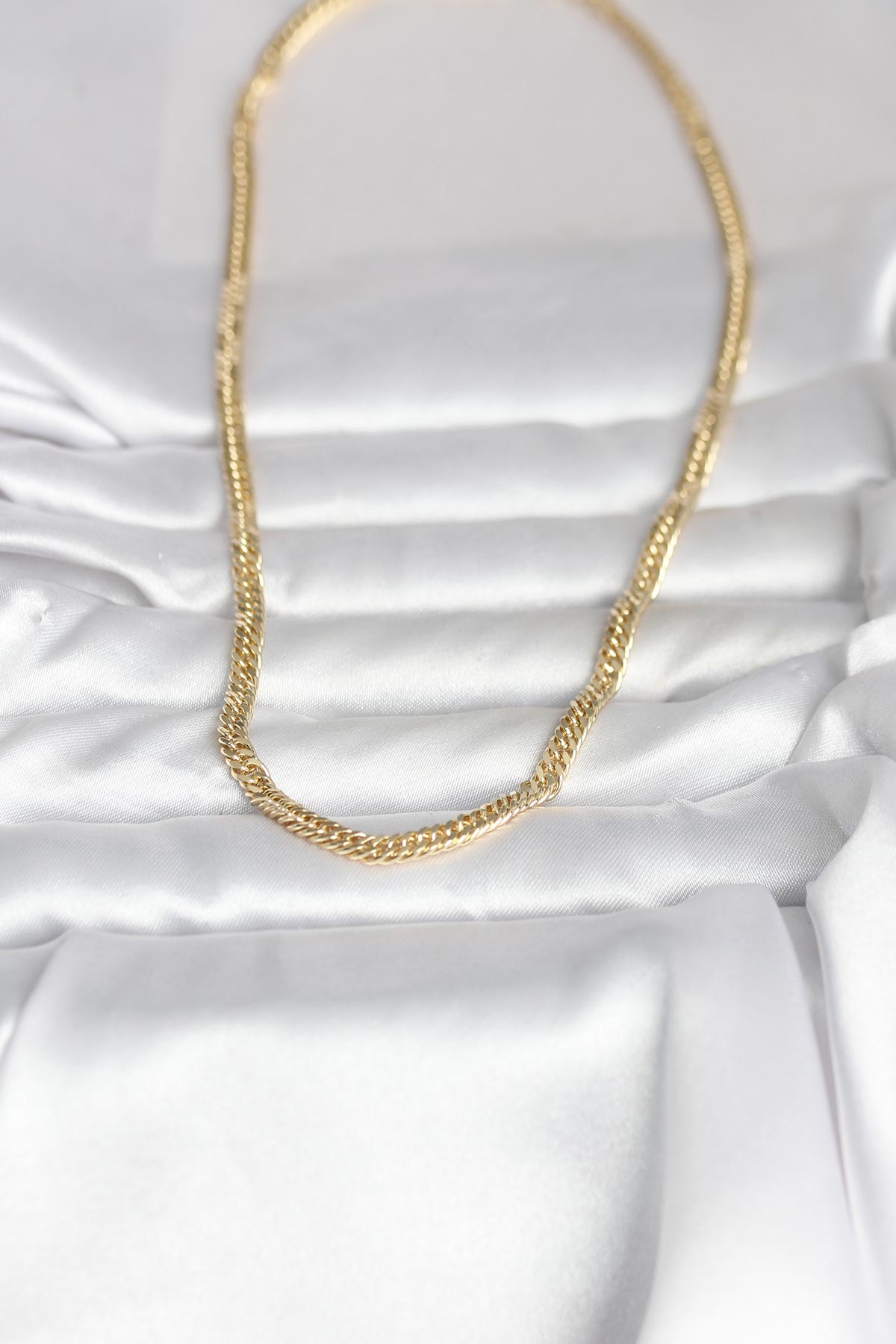 Tegan CM 14K Gold Renk Zincir Model 45 cm Kadın Kolye TG27BKO11004