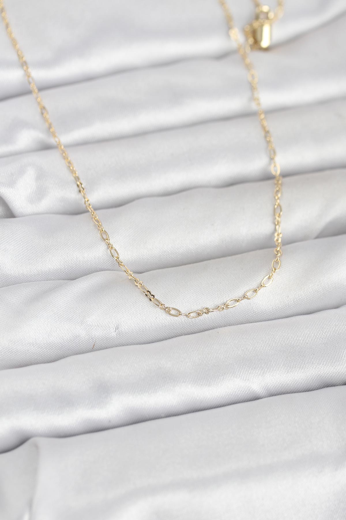 Tegan CM 14K Gold Renk 60 cm Zincirli Kadın Kolye TG27BKO10944