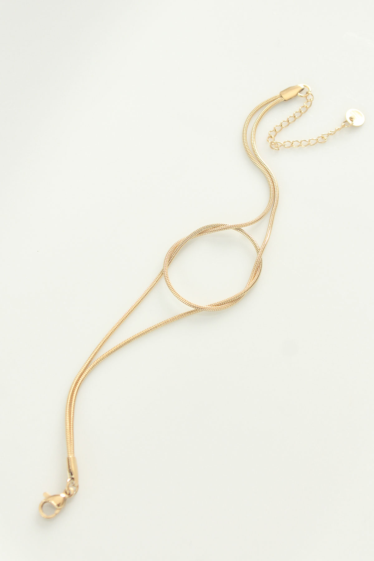 Tegan 316L Çelik Gold Renk Düğüm Model Bileklik TG27BB6042