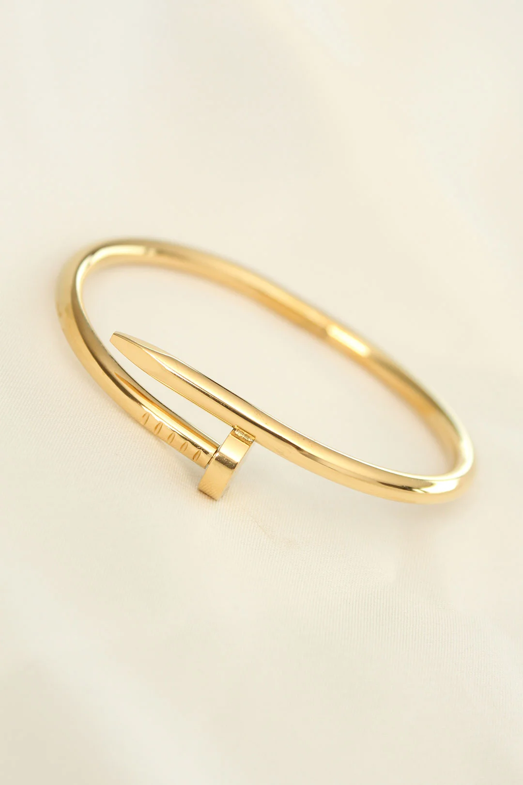 Tegan 316L Çelik Gold Renk Çivi Model Bileklik TG27BB4321