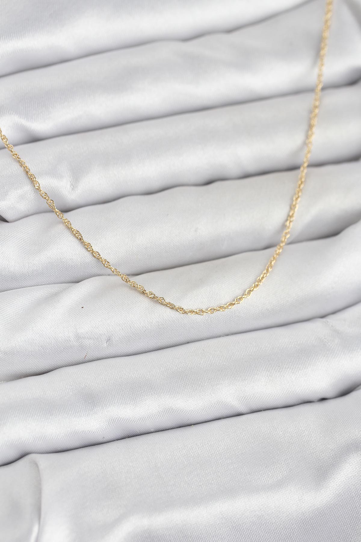 Tegan CM 14K Gold Renk Burgu Model 60 cm Kadın Kolye TG27BKO10950