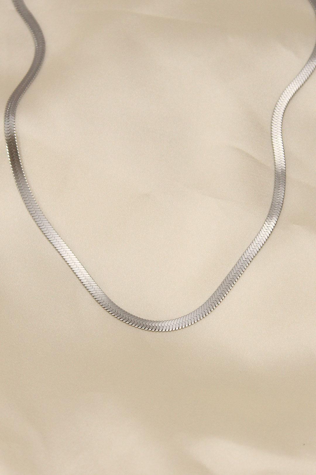 Tegan 316L Çelik Silver Renk 45 cm İtalyan Zincir Model Kadın Kolye TG27BKO5903