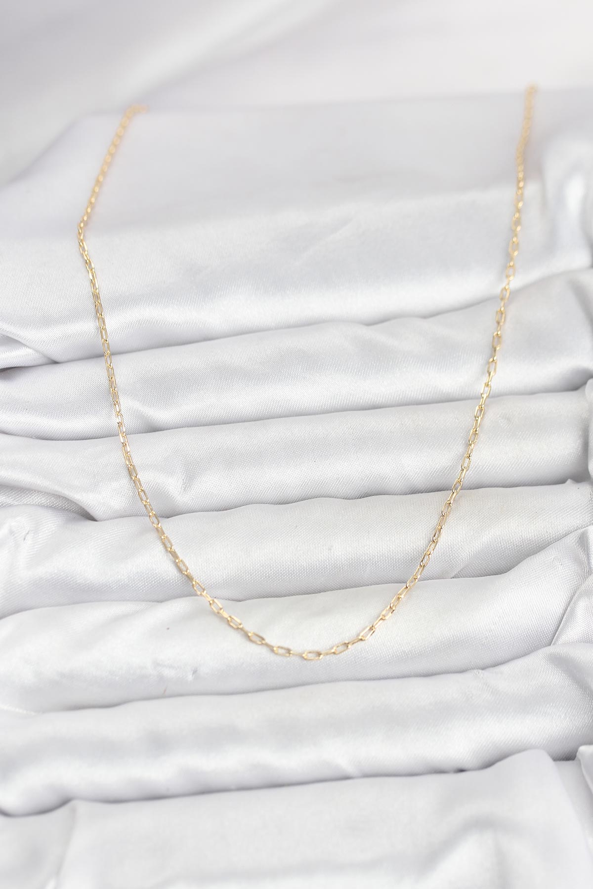 Tegan CM 14K Gold Renk Ataç Zincir Model 60 cm Kadın Kolye TG27BKO10934