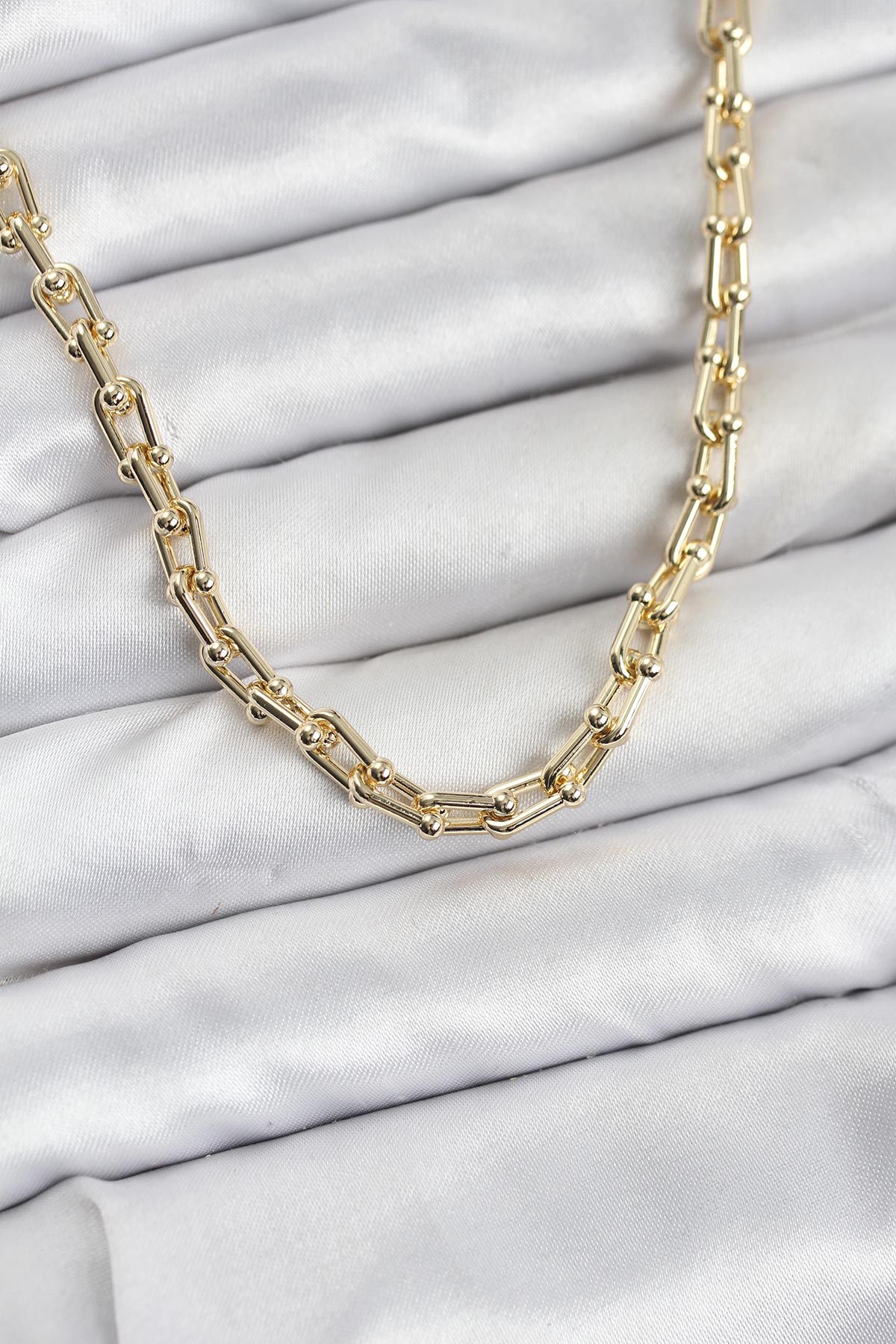 Tegan Gold Renk Pirinç Tifani Model Kadın Kolye TG27BKO11153