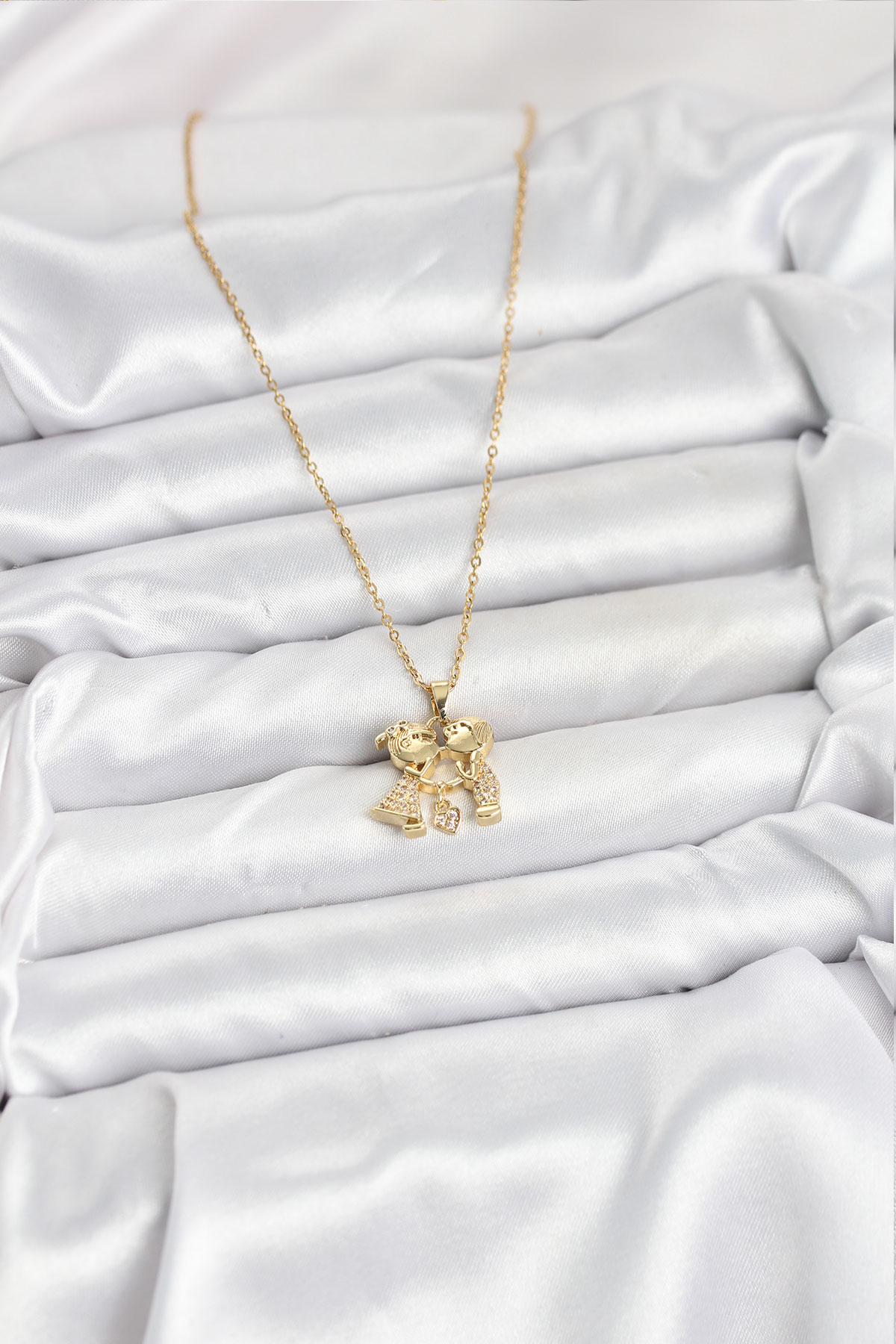 Tegan 316L Çelik Zincir Gold Renk Erkek Kız Model Kadın Kolye TG27BKO10617