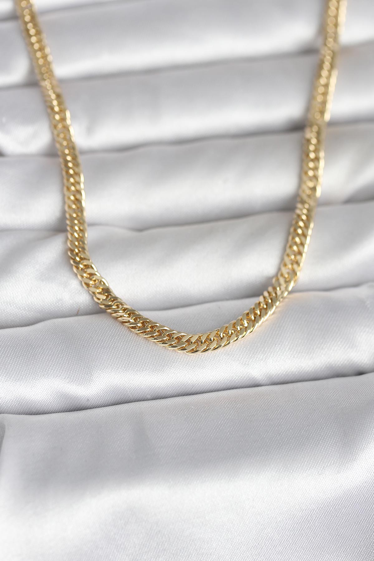 Tegan CM 14K Gold Renk Zincir Model 45 cm Kadın Kolye TG27BKO11004