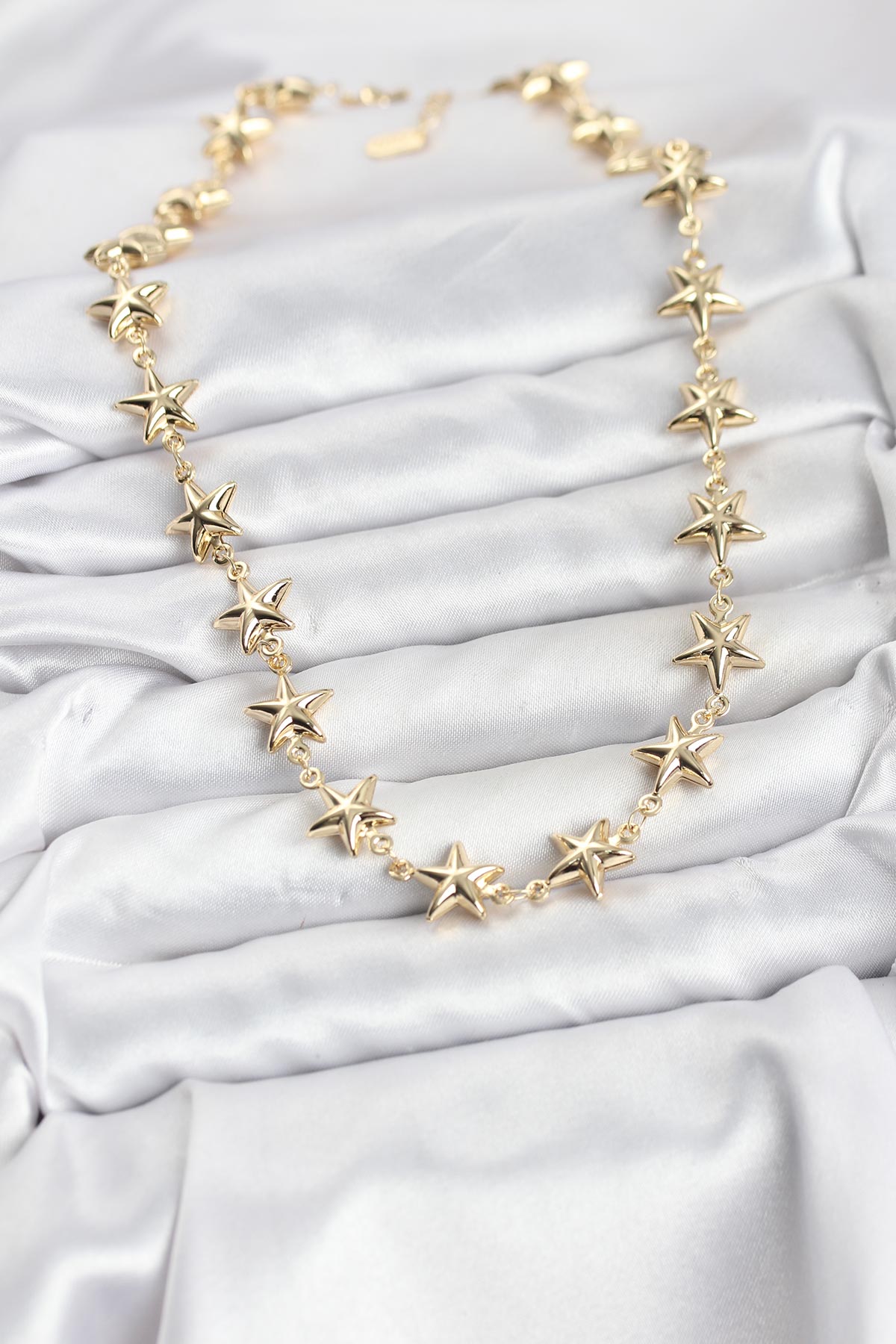 Tegan Yıldız Model Pirinç Gold Renk Kadın Kolye TG27BKO10823