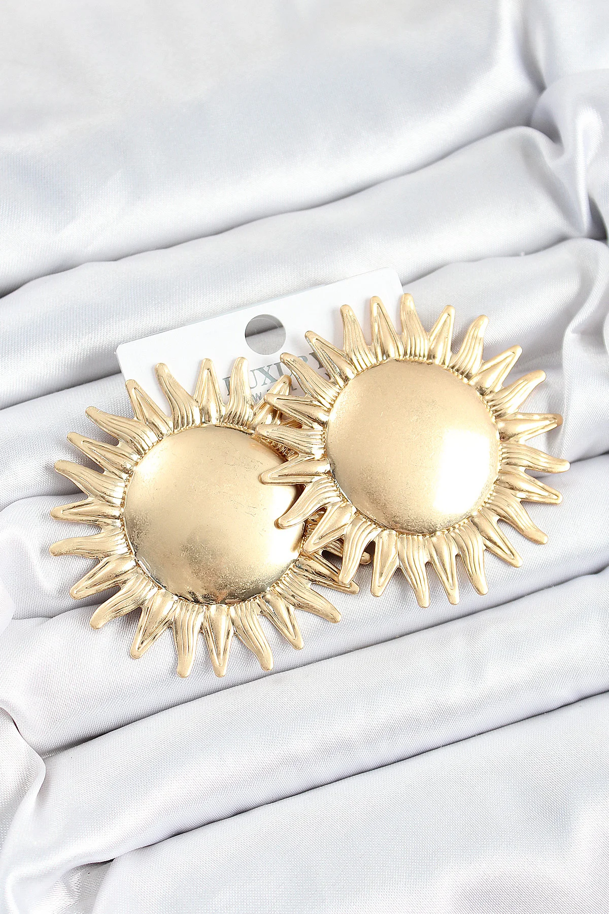 Tegan Pirinç Güneş Model Gold Renk Kadın Küpe TG27BKP10749