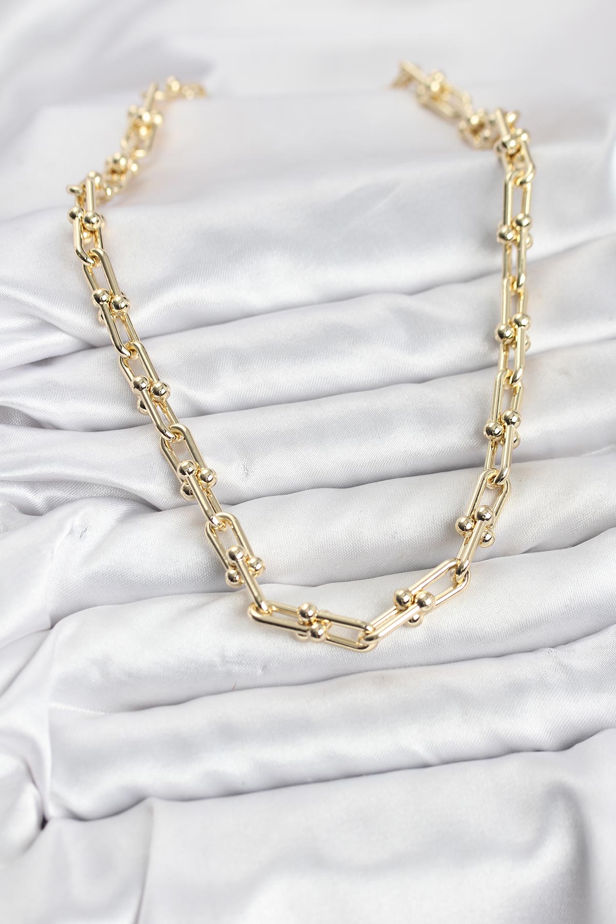 Tegan Pirinç Gold Renk Tifani Model Kadın Kolye TG27BKO10822