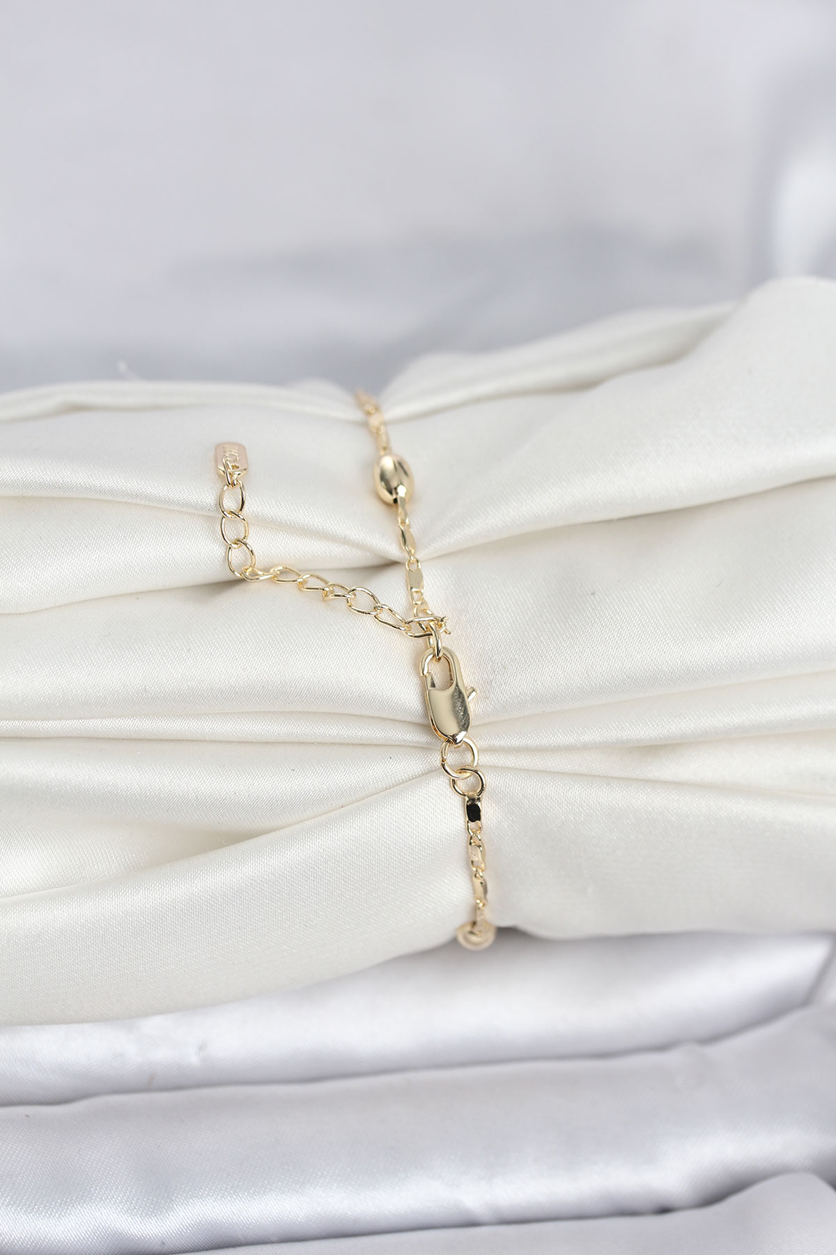 Tegan CM 14K Gold Renk Damla Topçuk Model Kadın Bileklik TG27BB8284