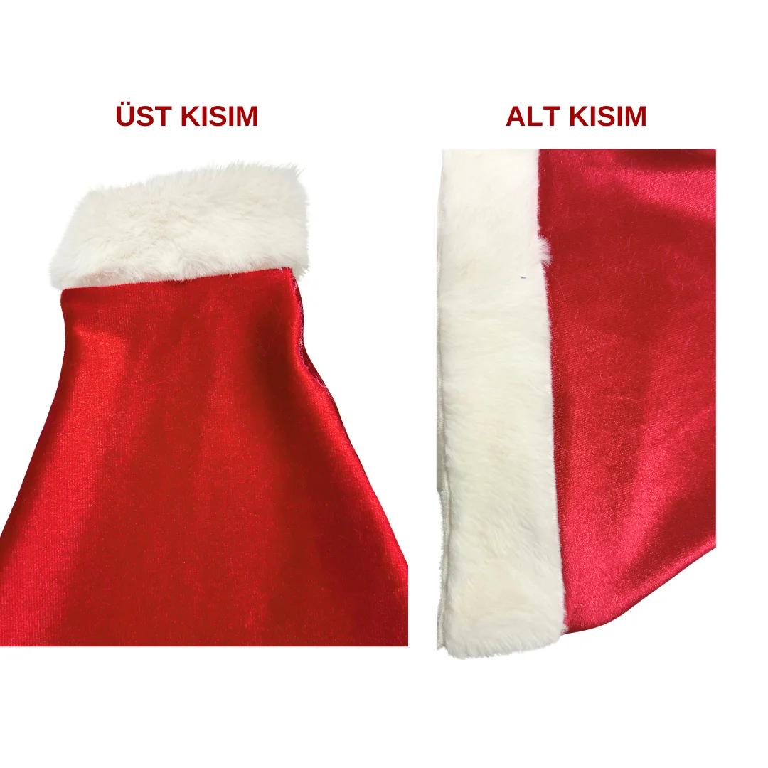 Tegan Unisex Seksi Kadife Yılbaşı Şapkası TG279302