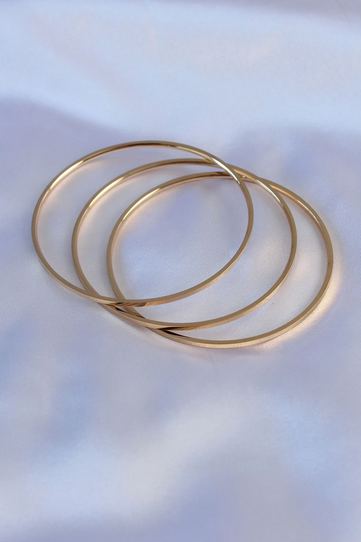 Tegan 316L Çelik Gold Renk Ajda Model Kadın 65 mm Bilezik TG27BB5361